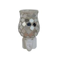 Sense Aroma Silver Moroccan Tulip Mosaic Plug In Wax Melt Warmer Extra Image 1 Preview